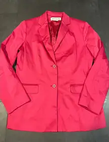 Vibrant‎ Pink Jones New York Blazer - Chic Professional Wear (Size 12) B-43