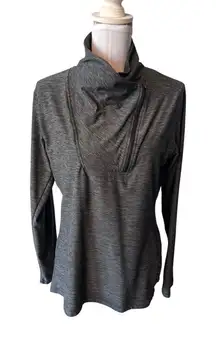 New Balance Anticipate Asymmetrical half Zip Pullover Gray Size L