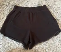 Aerie sweat shorts black 