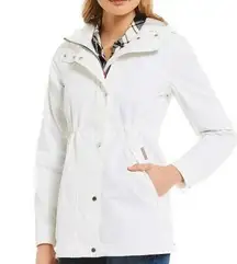 Hunter  Original Smock Cotton Rain Jacket Coat White Small