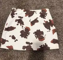 Cow print Mini Skirt