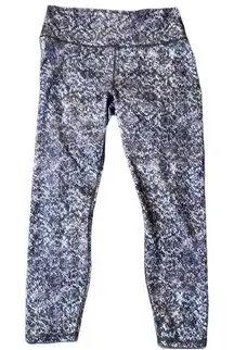 Fabletics‎ Woman Small Powerhold Brown Snake Skin Print Leggings Yoga