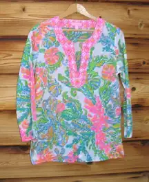 NWOT Lilly Pulitzer Amelia  Island Tunic “Casa Marina” Top S