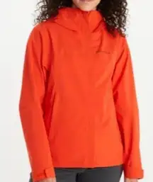 Marmot Classic Outdoor Hiking Gorpcore Red Hooded Gore Tex Rain Jacket Small