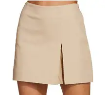 Boston Proper sz 8 khaki side zip skort