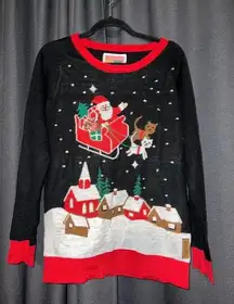 Ugly Christmas Sweater Xmas Size Medium Tipsy Elves Cats