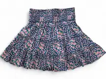 Cottagecore Floral Smocked Ruffle Mini Skirt