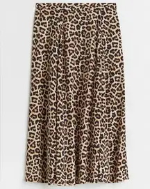 H&M Leopard Print Maxi Skirt NWT