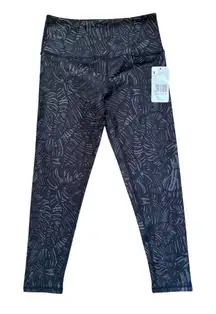 Sol‎ & Mane Women's Palm Capri Leggings Gray/Black Size M Athleisure