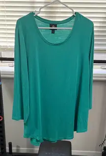 J Brand Teal Long Sleeve Top