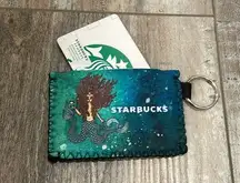 Starbucks mermaid siren neoprene cardholder pouch keychain
