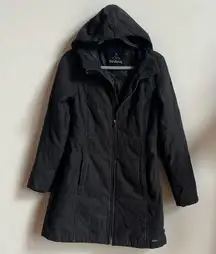 Prana Women's Charcoal Hooded quilted Jacket