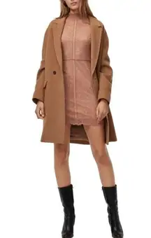 Aritzia Coat Lyon Double-Breasted Wool Italian Virgin Short 1 EUC