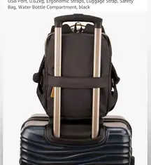 Bien Mini Manhattan Smart Backpack Travel Laptop Tablet Black Multi Compartment