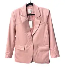 Grey Lab Los Angeles Nordstrom Pink Blush One Button Blazer -NWT - Medium