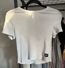 Vans Women's Classic White Ribbed Crop Top