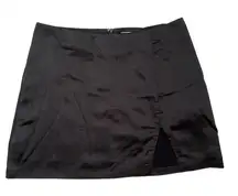 Altar'd State Black Mini‎ Skirt Women's XL Slit Micro Party Cocktail Whimsigoth