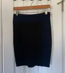 Colorblock Mini Pencil Skirt