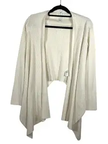 Athleta Sweater Size XXS‎ Solstice Wrap Merino Wool Blend Cropped Draped Open