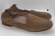 Abeo Jean Suede Loafers Brown Flat Dress Shoes Women’s 7