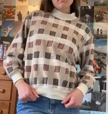 Vintage Checkered Crewneck