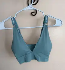 Green V Cut  Bra