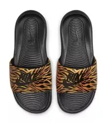 New! NIKE Women's Victori One Animal Print Slide Sandals Shoes Open-Toe