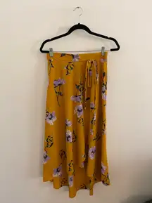 Boutique Yellow High Low Skirt