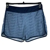 Hang Ten Large Swim Shorts Striped Lined UPF 50+ Stretch Zip Pocket Quick-Dry