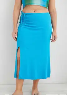 Turquoise aerie midi skirt