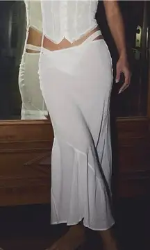 NWT Free People Intimately Sweet On You Bias Half Slip in Ivory Size XS