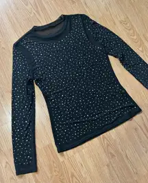 Mesh Rhinestone Top