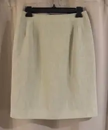 Laura Scott Elegant Cream Pencil Skirt