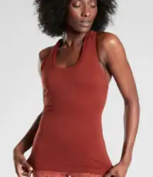 Athleta Momentum Seamless Racerback Tank Top Crimson Red Women's XS $60