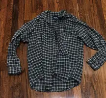 Oversized flannel button down medium