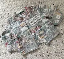 Orvis Vintage Quilted Embroidered Abstract Art to Wear Jacket Cottagecore