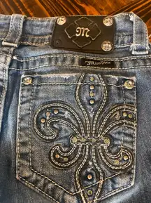 Miss Me Bootcut Jeans Women 26 Bedazzled Western Cowgirl Aztec Fringe Farm Barn