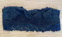 Auden Lace Bandeau Style Bralette in Black