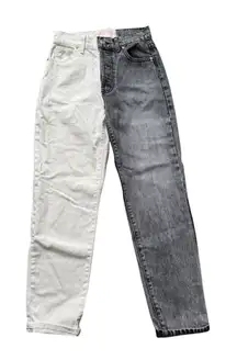Revice Denim Two-Tone Black and White Jeans 25