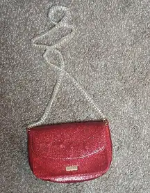 perfumes  red sparkling mini crossbody bag