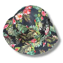Lids Bucket Hat Floral Hawaiian Hibiscus Sun Travel Beach Cruise Headwear Brim