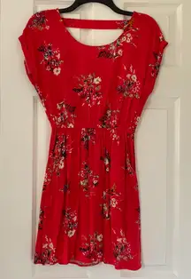 Red Floral Sundress