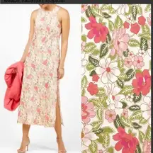 Outerknown Ellison floral slip dress size medium NWT