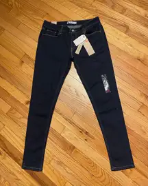 NWT  535 Leggings Ultra Low Rise Soft Skinny Dark Indigo Super Stretch 15M  Sz 32x30 Biker Riding Moto Western Vintage Y2k