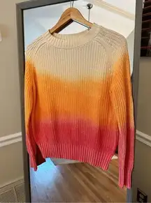 Lush Ombré Cable Knit Sweater Size Small