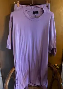 Dressed in LALA Lavender Short Sleeve Tee and Pants Set