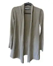 In Cashmere Oatmeal Colored Open Front Cardigan Size Small