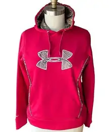 UNDER ARMOUR Hot Pink Camo Hoodie Waterproof Storm Caliber Sweatshirt ~ XS