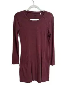 Toad &‎ Co Windmere Dress Burgandy Maroon Women’s Size Small Organic Cotton