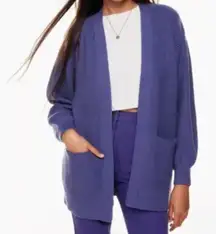 Artiza Wilfred Free Unwind Wool Cardigan in Purple